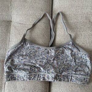 Gray Floral lululemon bra